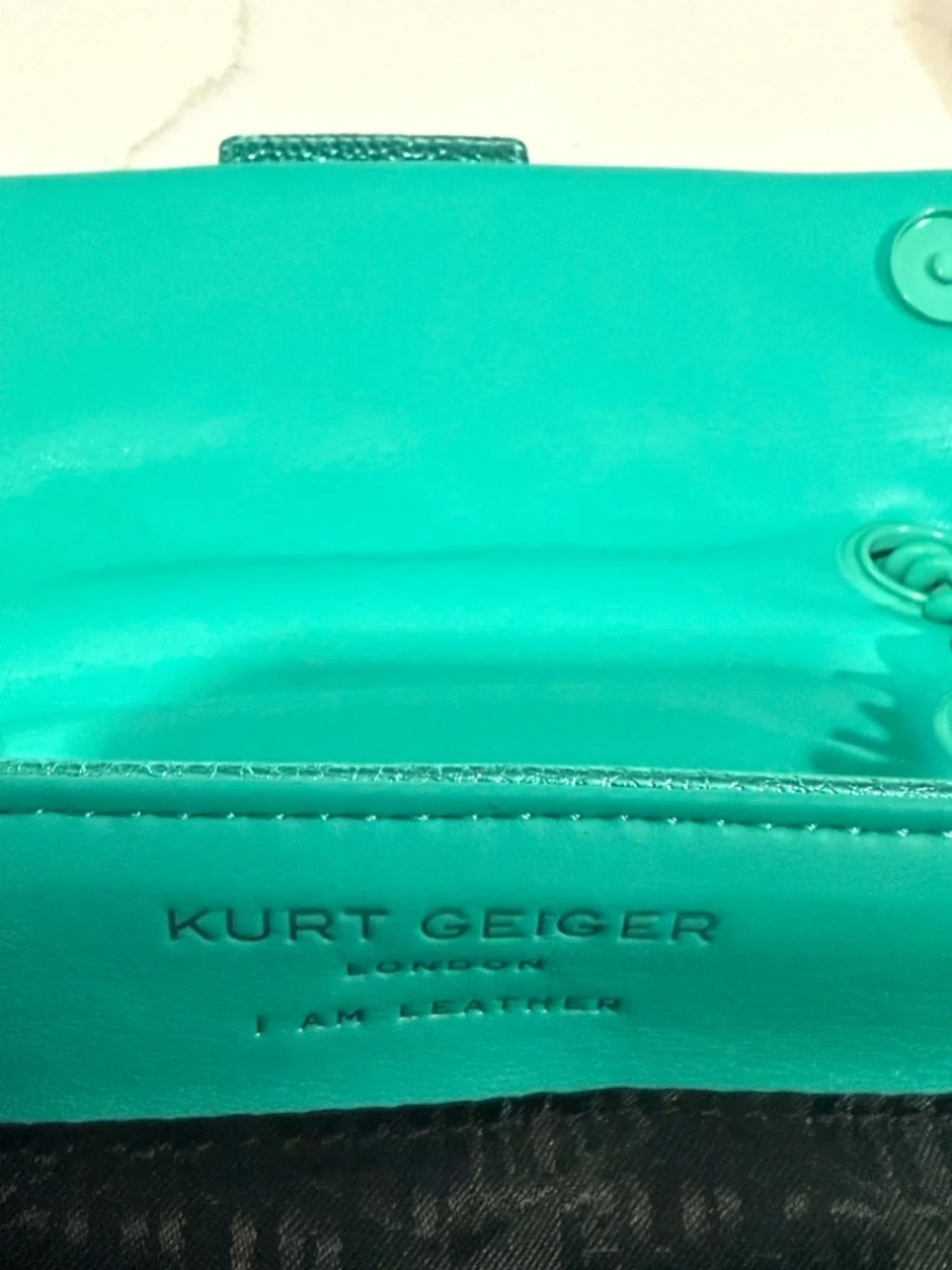 💥Kurt Geiger London Kensington Drench💥 NWT! Metallic Green - Picture 9 of 12